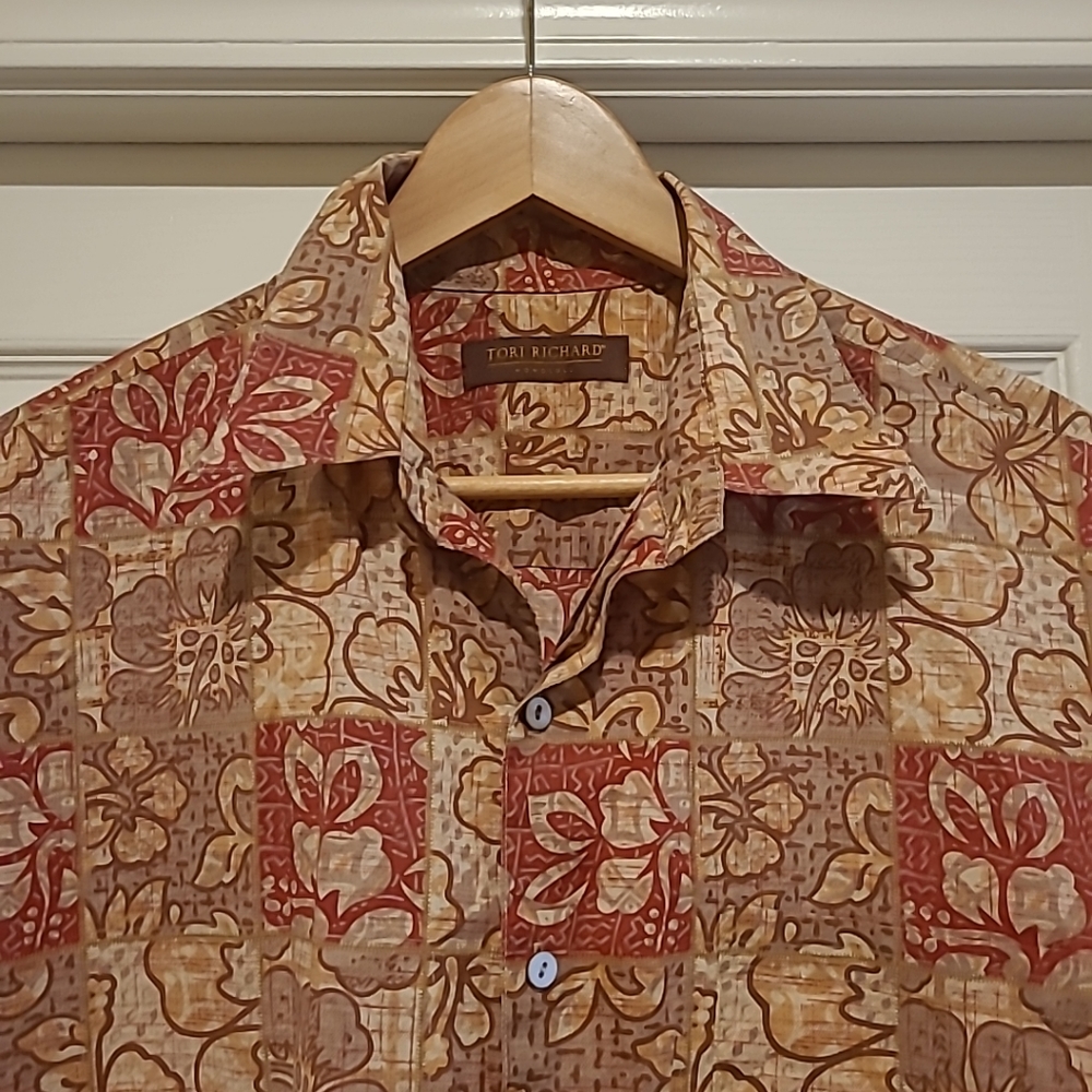 TORI RICHARD MEN'S BUTTON DOWN SHIRT,  SIZE XL - Picture 2 of 7